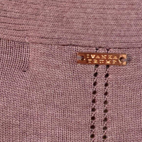 Ivanka Trump Cardigan Open Drape-Front dusty Pink - Picture 14 of 14